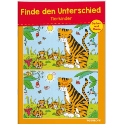 Tessloff - Malen & Rätseln und mehr - Finde den Untschied - Tierkinder