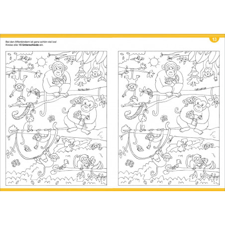 Tessloff - Malen & Rätseln und mehr - Finde den Untschied - Tierkinder