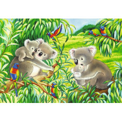 Ravensburger - Süße Koalas und Pandas, 2 x 24 Teile