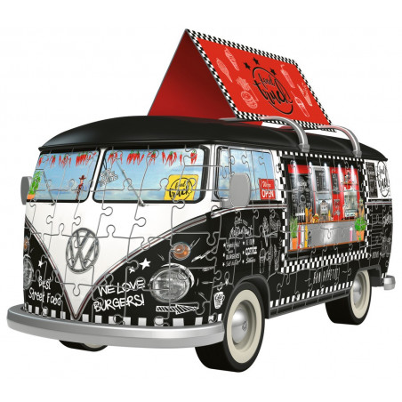 Ravensburger Puzzle - 3D Puzzle - Volkswagen T1 - Food Truck, 162 Teile