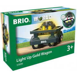 BRIO - Goldwaggon mit Licht