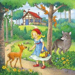 Ravensburger - Rapunzel, Rotkäppchen & der Froschkönig, 3 x 49 Teile