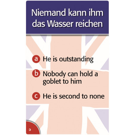 moses. - now goes me a light up - Quizspiel rund um englische Redewendungen