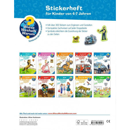 Ravensburger - Wieso? Weshalb? Warum? Stickerheft: Polizei