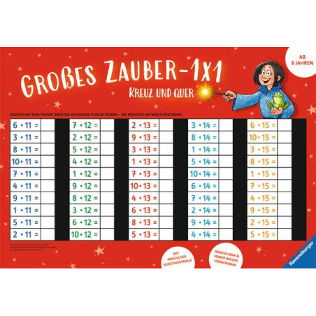 Ravensburger - Zaubertafel: Großes Zauber-1x1: Kreuz und quer