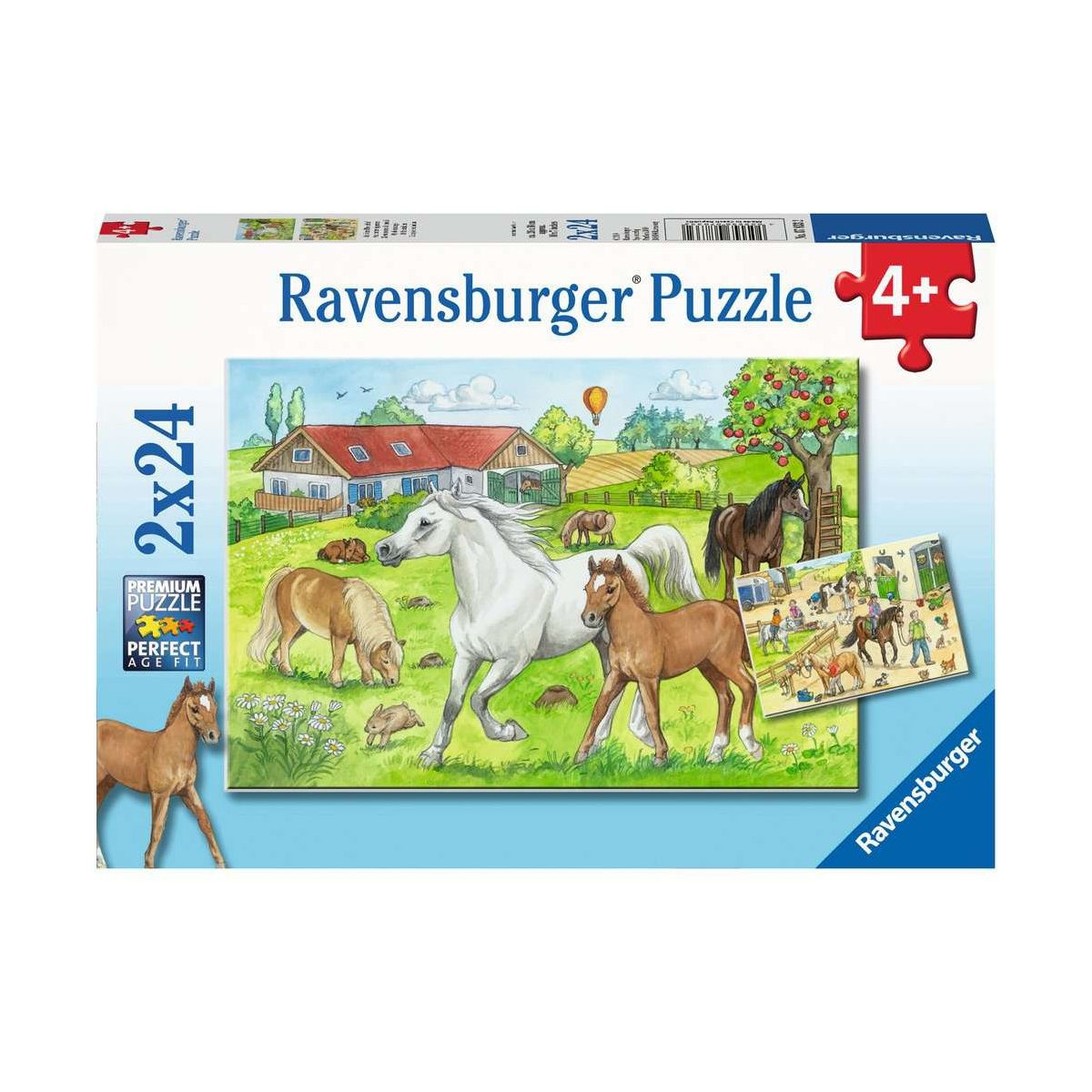 Ravensburger - Auf dem Pferdehof, 2 x 24 Teile