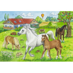 Ravensburger - Auf dem Pferdehof, 2 x 24 Teile