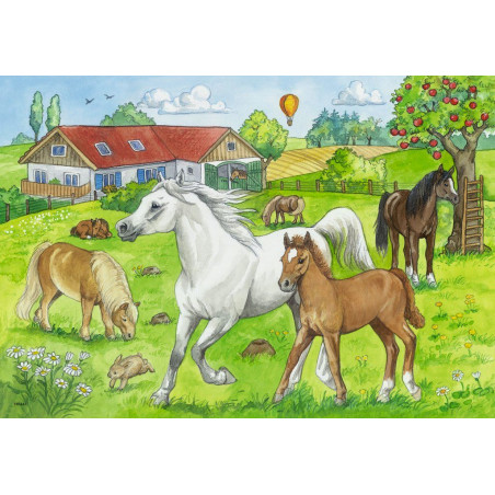 Ravensburger - Auf dem Pferdehof, 2 x 24 Teile