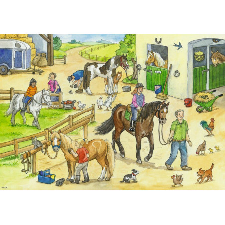 Ravensburger - Auf dem Pferdehof, 2 x 24 Teile