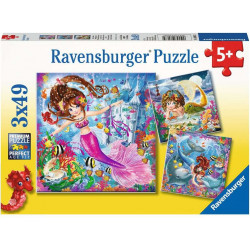 Ravensburger - Bezaubernde Meerjungfrauen, 3 x 49 Teile