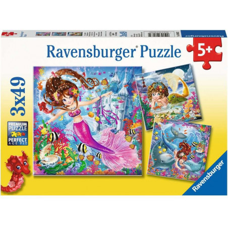 Ravensburger - Bezaubernde Meerjungfrauen, 3 x 49 Teile