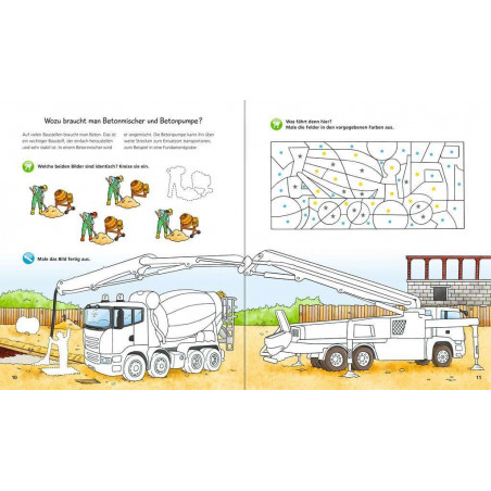 Ravensburger - Wieso? Weshalb? Warum? aktiv-Heft: Fahrzeuge auf der Baustelle
