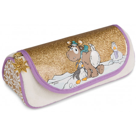 NICI - Winter Glamour - Mäppchen zum Rollen Pinguin Frizzy, 19x7x7cm