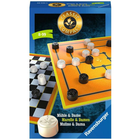 Ravensburger - Classic Compact: Mühle und Dame