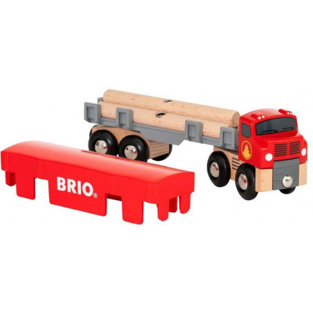 BRIO - Holztransporter mit Magnetladung