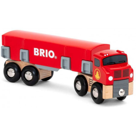 BRIO - Holztransporter mit Magnetladung