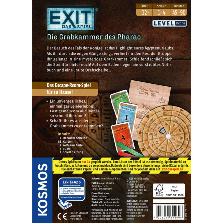 KOSMOS - EXIT - Das Spiel: Die Grabkammer des Pharao