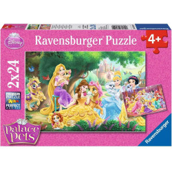 Ravensburger - Beste Freunde der Prinzessinnen, 2 x 24 Teile