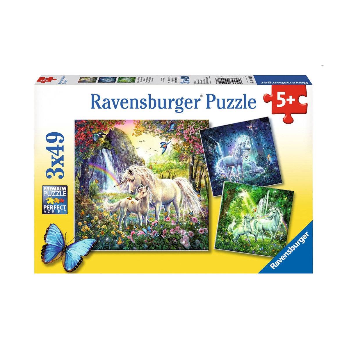 Ravensburger - Schöne Einhörner, 3 x 49 Teile