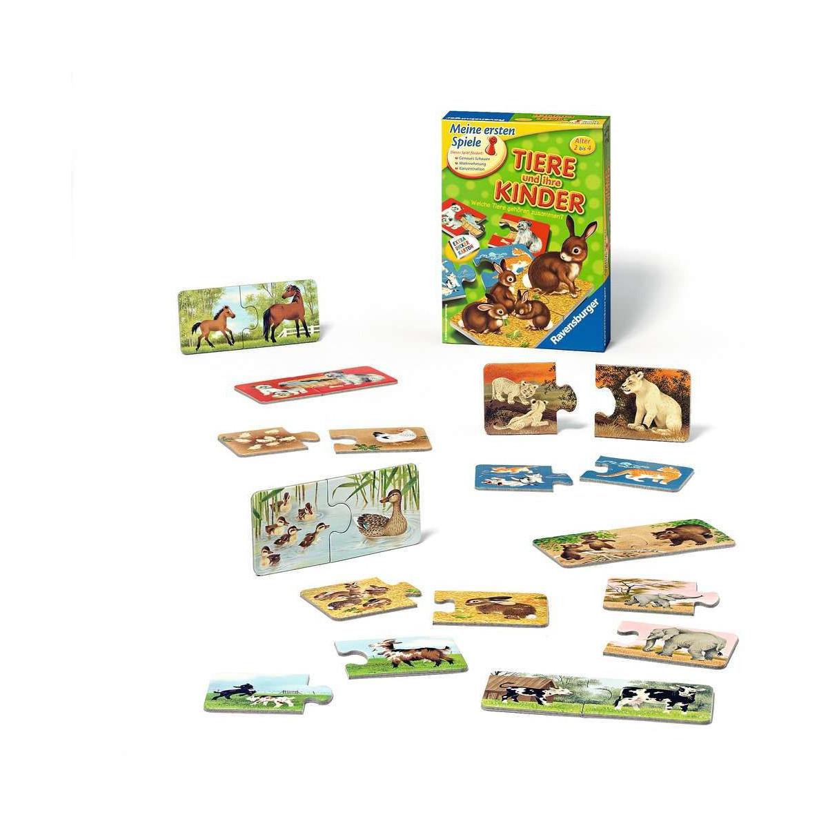 Ravensburger Puzzle 'Mein Erstes Schulpuzzle: Tiere Und Ihre Kinder' – 80 Teile, Für Kinder
