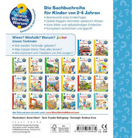 Ravensburger - Wieso? Weshalb? Warum? junior: Unsere Tierkinder, Band 15