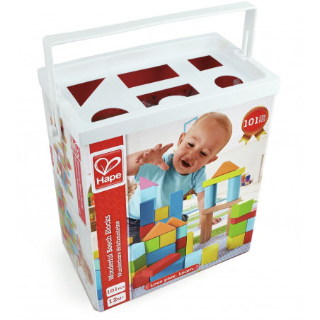 Hape - Wunderbare Holzbausteine - 101 Teile
