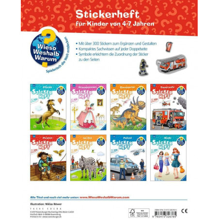 Ravensburger - Wieso? Weshalb? Warum? Stickerheft: Feuerwehr