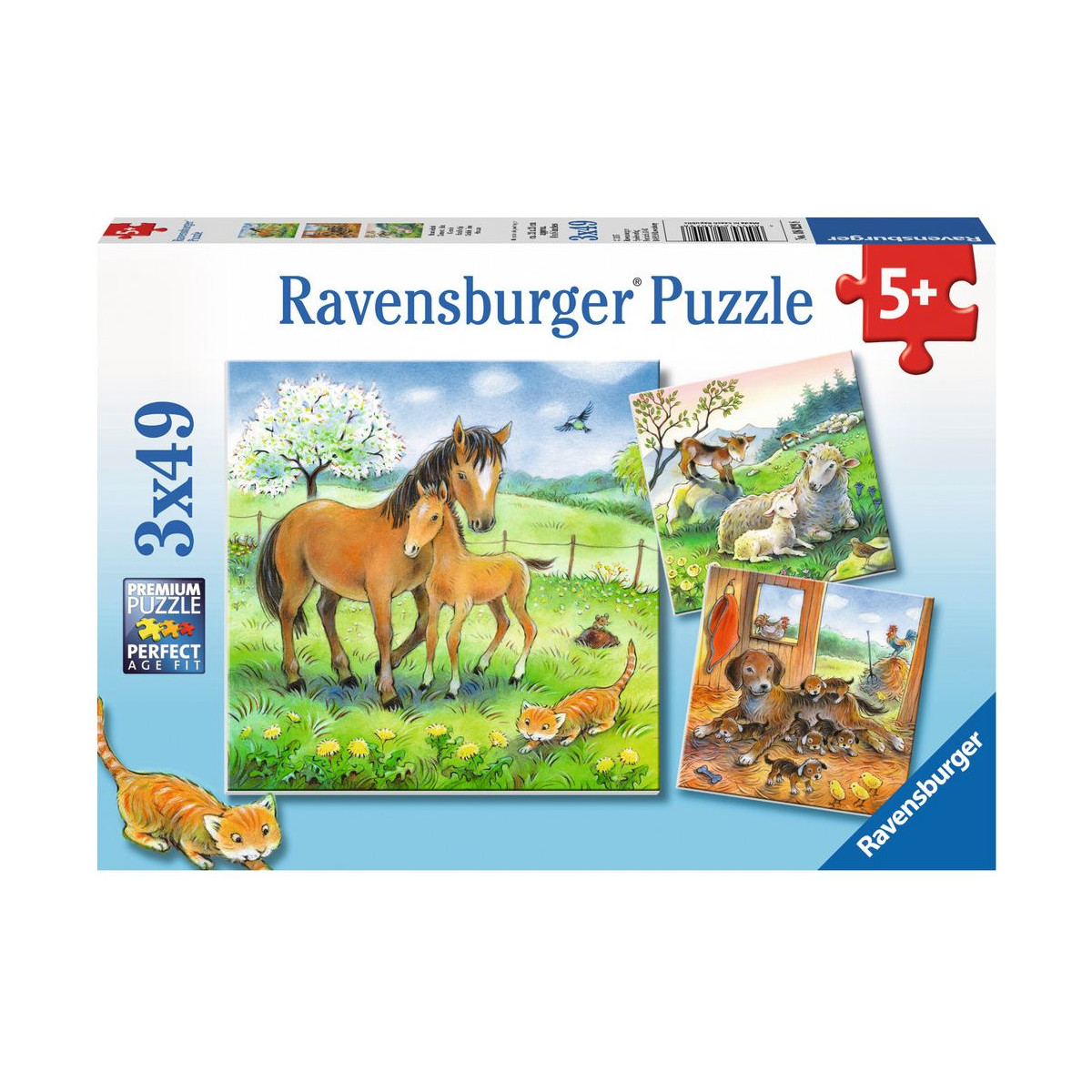 Ravensburger - Kuschelzeit, 3 x 49 Teile