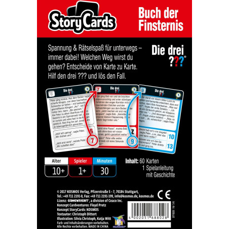 KOSMOS - Die Drei ??? StoryCards: Buch der Finsternis