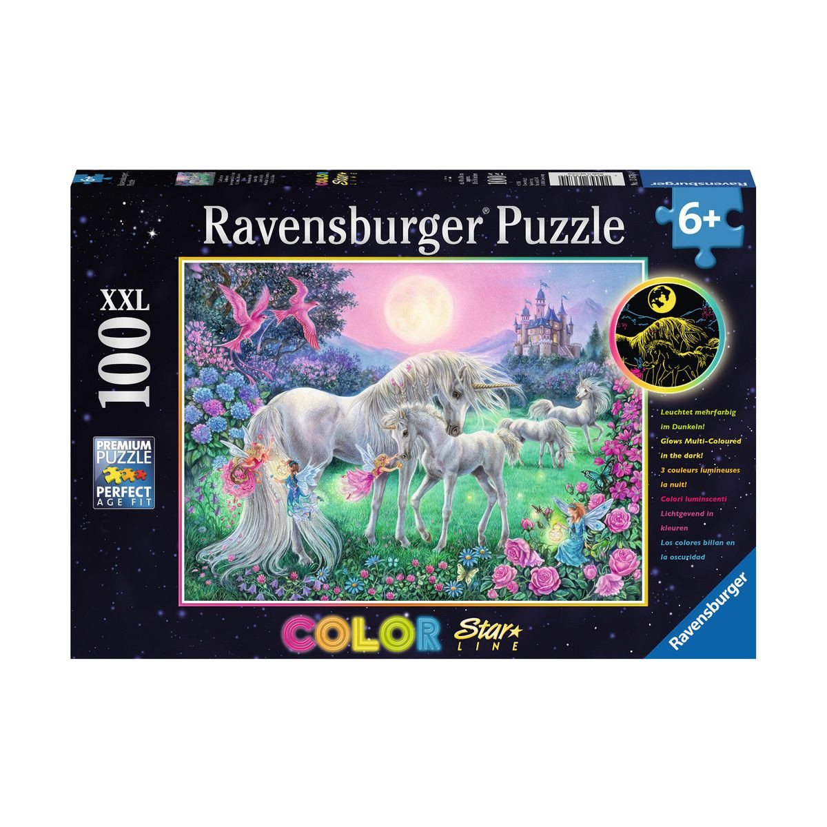 Ravensburger - Einhörner im Mondschein, 100 Teile