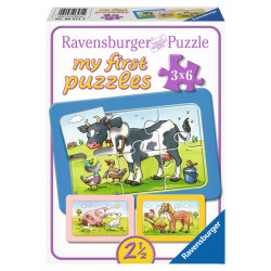 Ravensburger - Gute Tierfreunde, 3 x 6 Teile