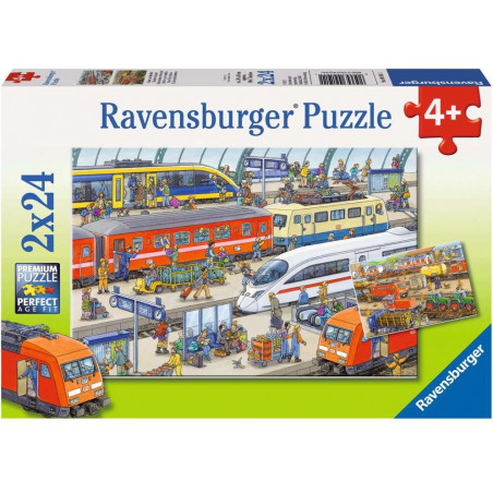 Ravensburger - Trubel am Bahnhof, 2 x 24 Teile