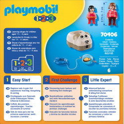 PLAYMOBIL 1.2.3. - 70406 Mein Schiebehund