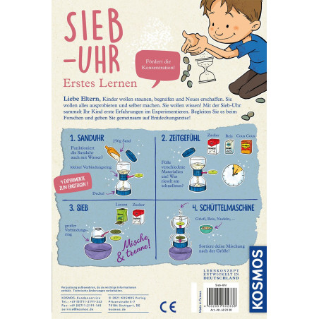KOSMOS - Sieb-Uhr