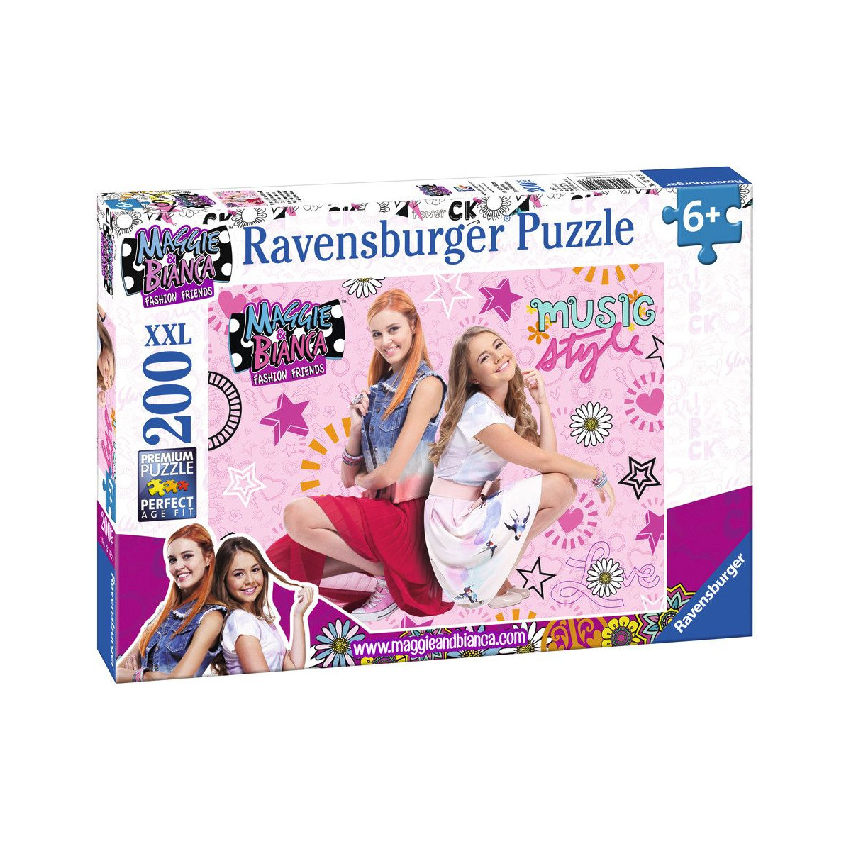 Ravensburger Puzzle - Maggie und Bianca - Freundschaft und Musik, 200 XXL-Teile