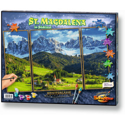 Schipper Malen-nach-Zahlen - Meisterklasse Triptychon - St. Magdalena in Südtirol
