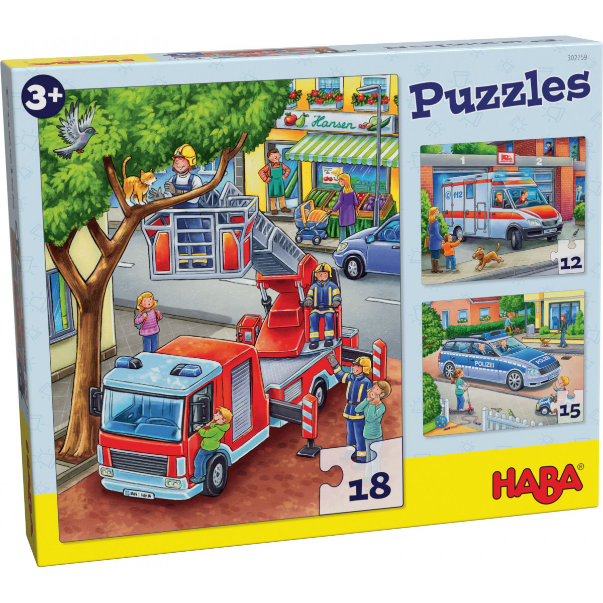 HABA - Puzzles Polizei, Feuerwehr und Co.