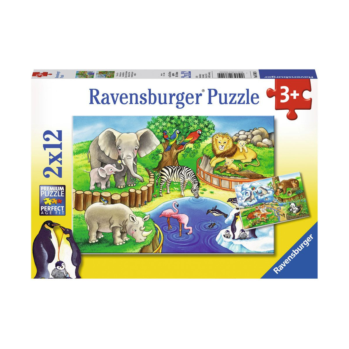 Ravensburger - Tiere im Zoo, 2 x 12 Teile