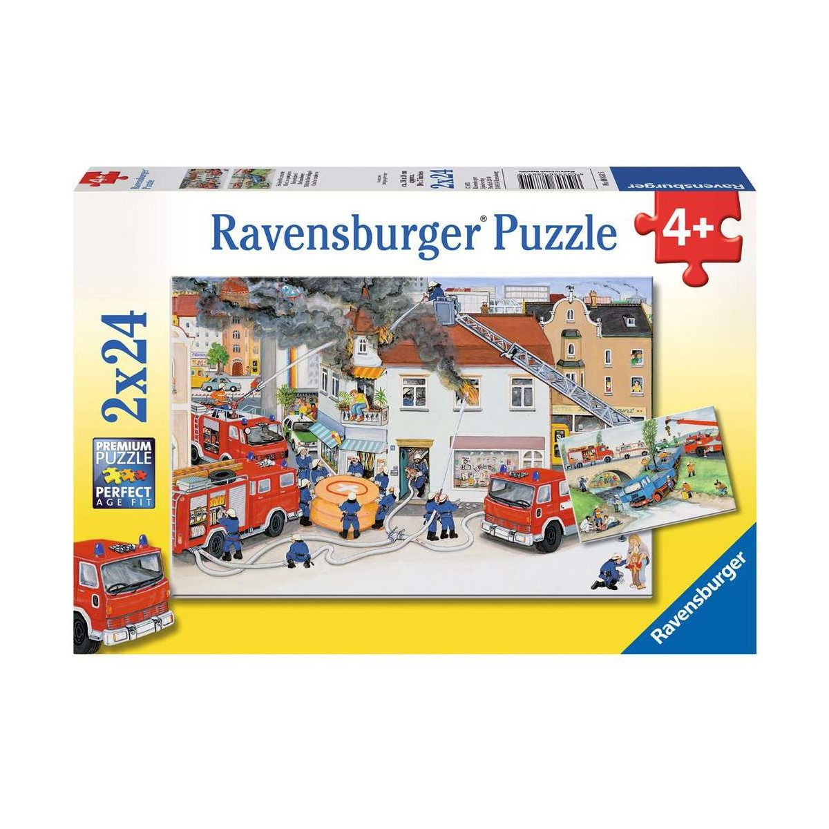 Ravensburger - Bei der Feuerwehr, 2 x 24 Teile