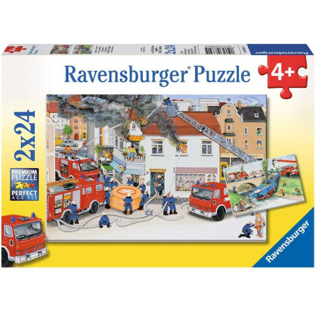 Ravensburger - Bei der Feuerwehr, 2 x 24 Teile