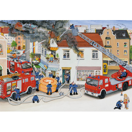 Ravensburger - Bei der Feuerwehr, 2 x 24 Teile