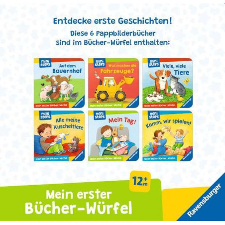 Ravensburger - ministeps - Mein erster Bücher-Würfel, Starter-Set