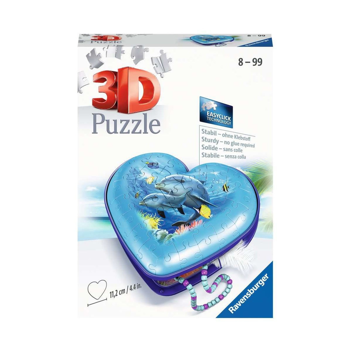 Ravensburger - Herzschatulle - Unterwasserwelt, 54 Teile