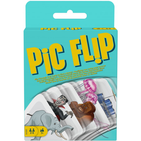 Mattel Games - Pic Flip, Kartenspiel, Gesellschaftsspiel, Familienspiel