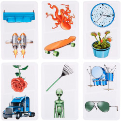 Mattel Games - Pic Flip, Kartenspiel, Gesellschaftsspiel, Familienspiel