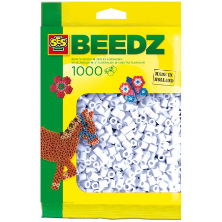 SES Creative - Bügelperlen 1000 Stück weiß