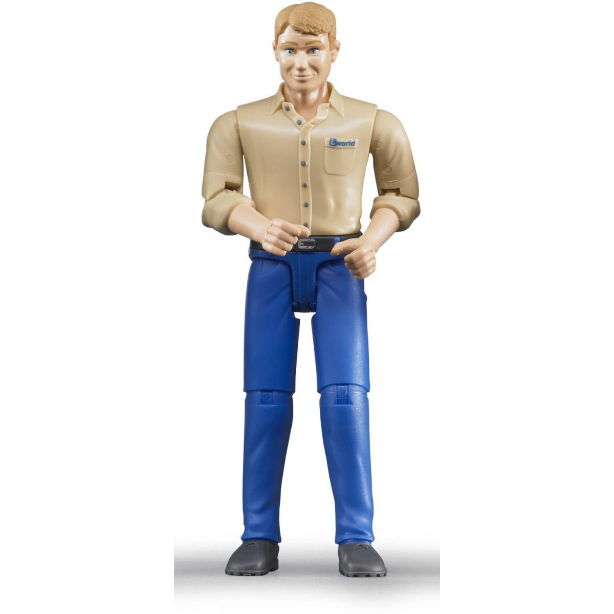 Bruder - Mann mit hellem Hauttyp und blauer Hose
