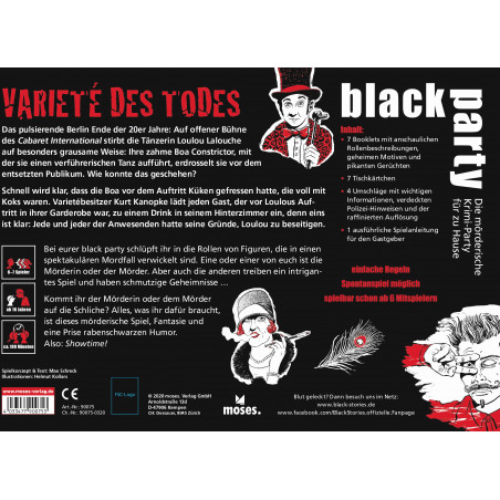 moses. - black stories - black party - Varieté des Todes
