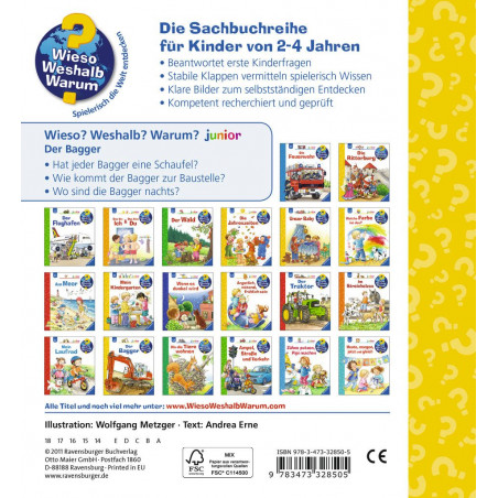 Ravensburger - Wieso? Weshalb? Warum? junior: Der Bagger, Band 38