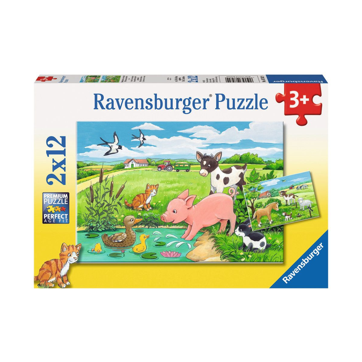Ravensburger - Tierkinder auf dem Land, 2 x 12 Teile